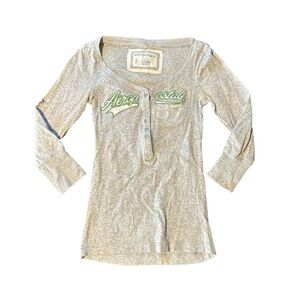 Aeropostale Stretch Gray Shirt